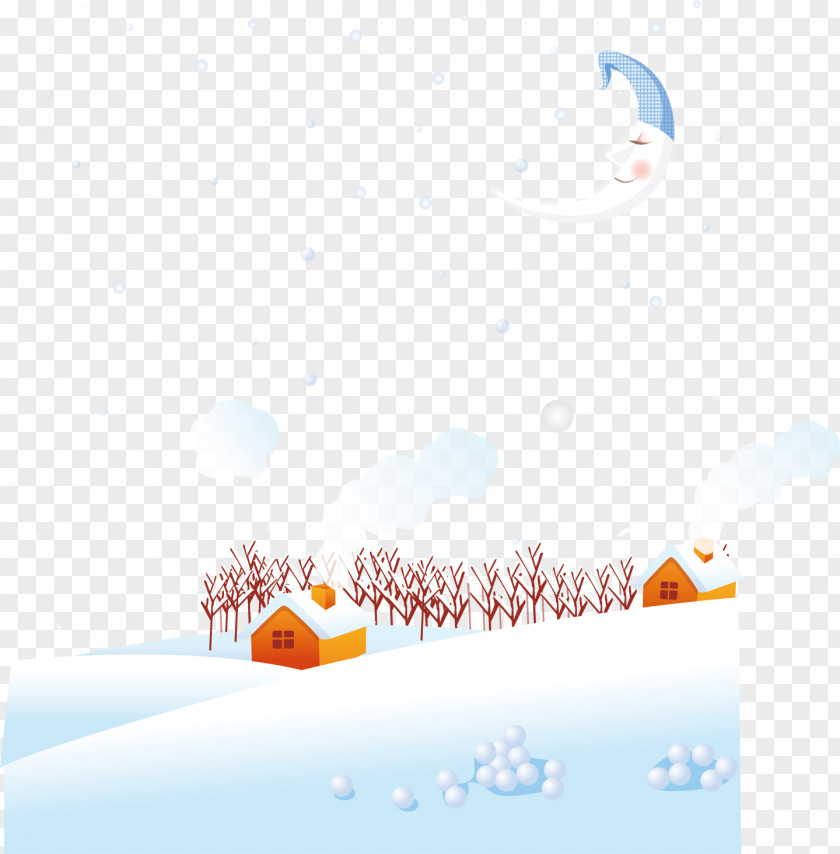 Vector Winter Snow House Daxue Euclidean PNG