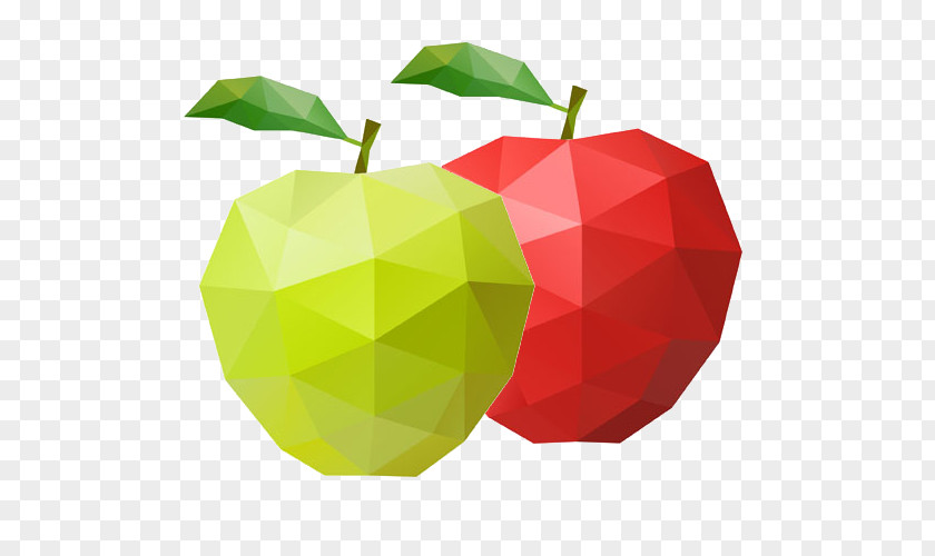 Apple Mosaic Morphing Fruit Geometry Nutrition PNG