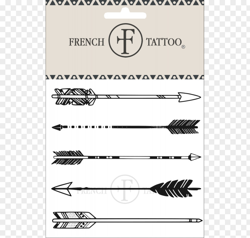 Boho Tattoo Ink Arrow Drawing PNG