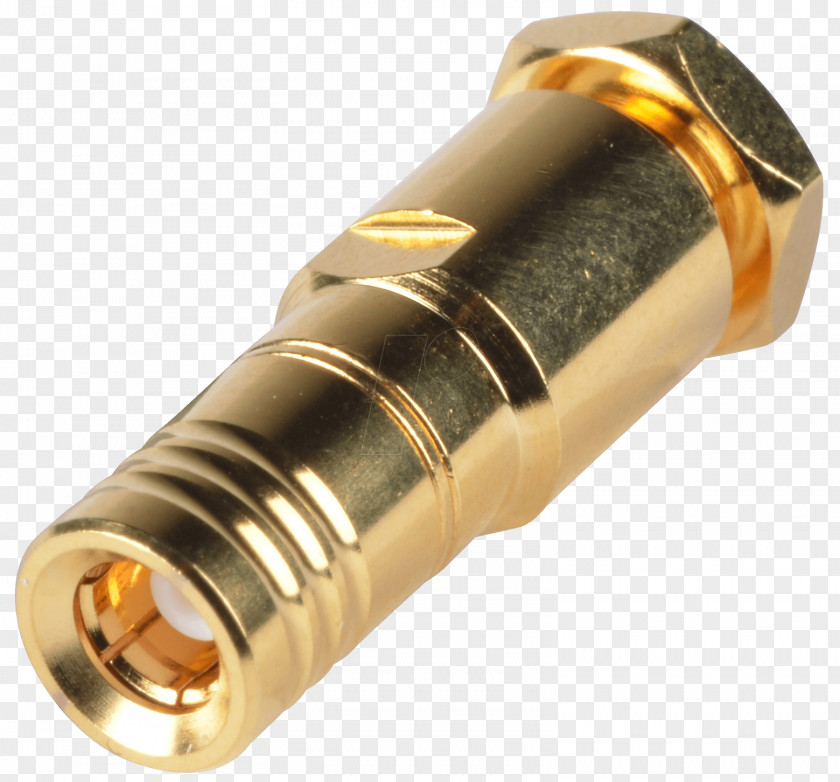Brass SMB Connector Electrical Male PNG