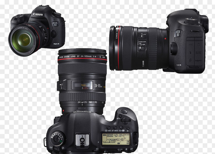 Camera Canon EOS 5D Mark III IV 6D EF 24–105mm Lens PNG