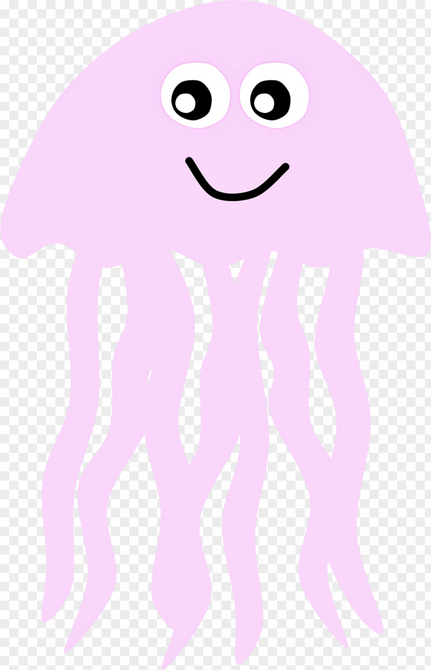 Cartoon Jellyfish Violet Pink Purple PNG