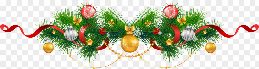 Christmas Decoration Tinsel Garland PNG