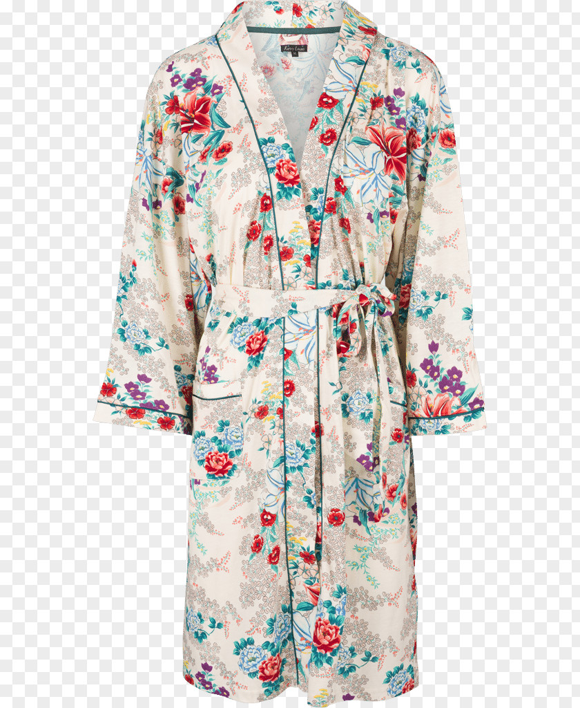 Dress Robe Kimono Collar Sleeve PNG