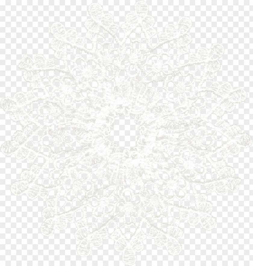Floating White Snowflake Pattern Black PNG