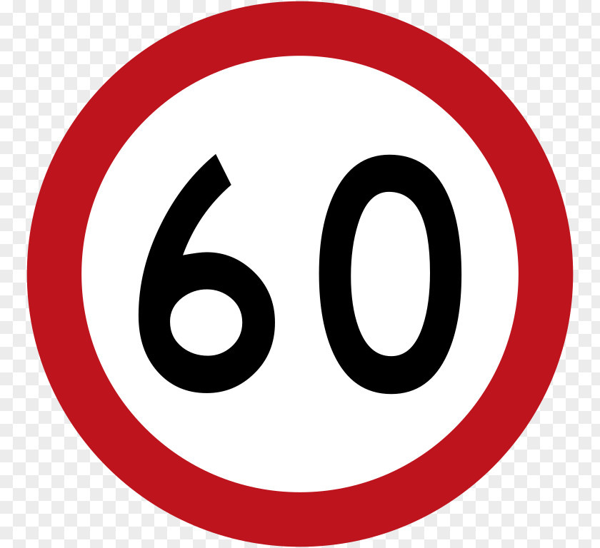 Road Traffic Sign Speed Limit Warning PNG