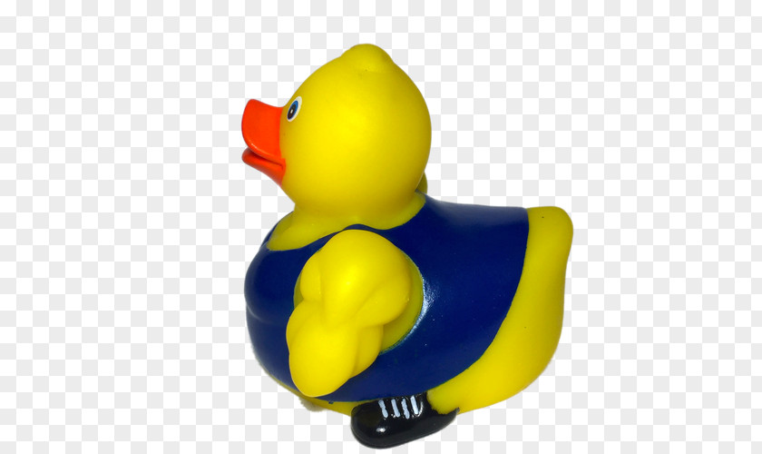 Arm Muscle Rubber Duck Toy Material Yellow PNG