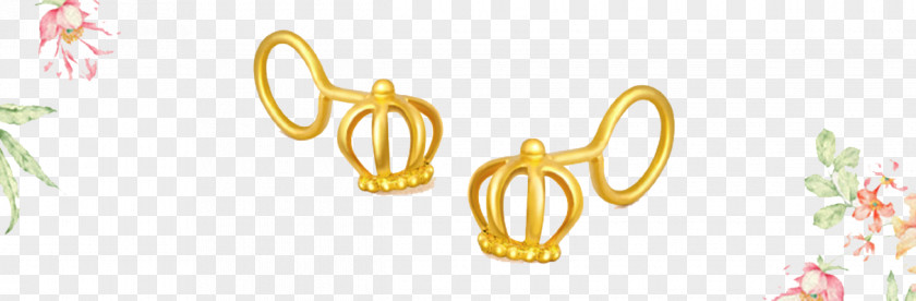 Gold Earrings Earring Download Pearl PNG