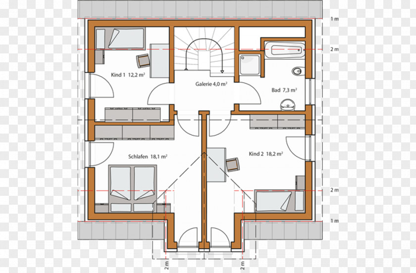 House Floor Plan Architecture Bay Window Wall Dormer PNG