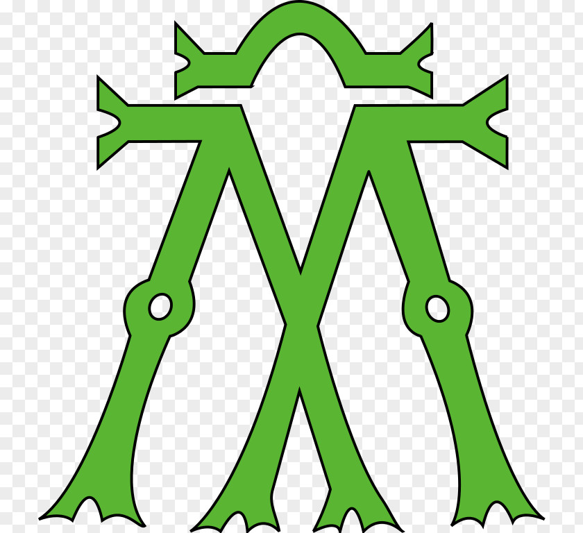 Monogram D Binche Mariemont, Belgium Marriage Archduke PNG