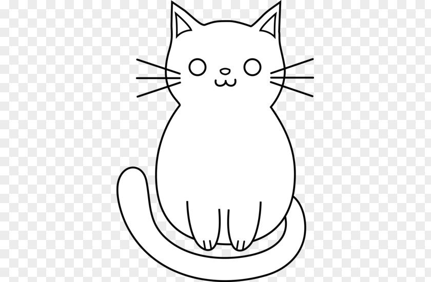 Simple Cat Cliparts Persian Kitten Black Drawing Clip Art PNG