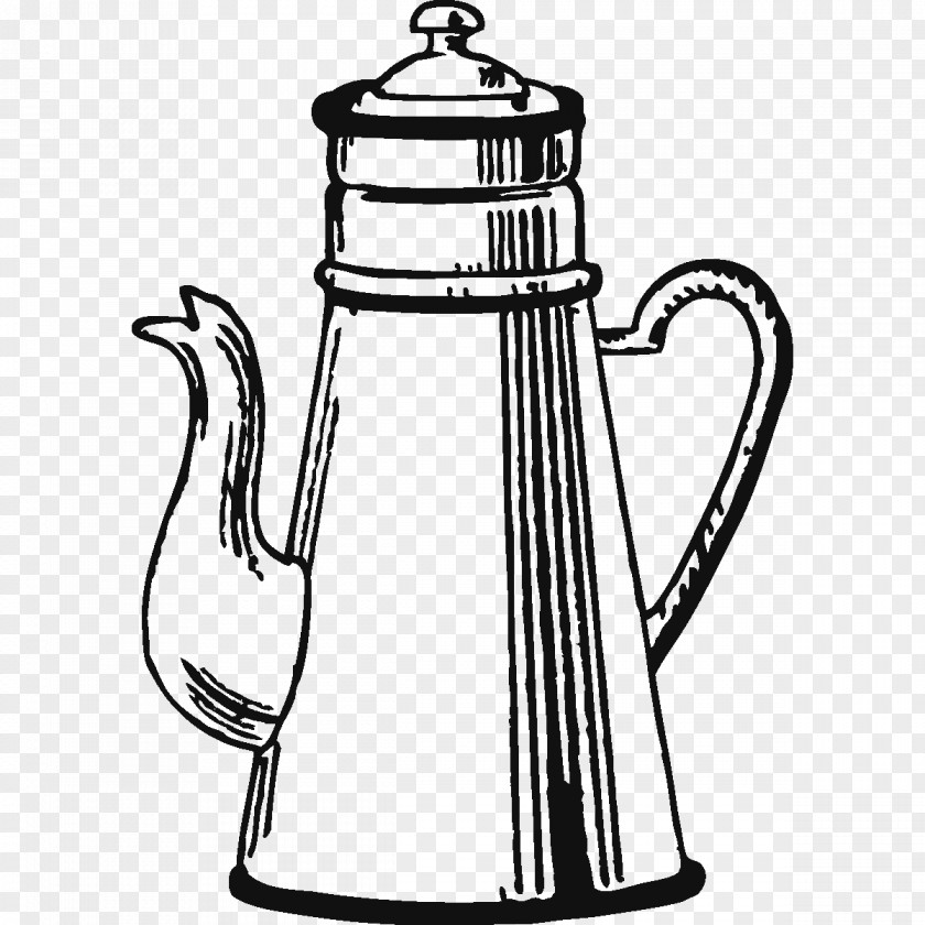 Kettle Teapot Tennessee Line Art PNG