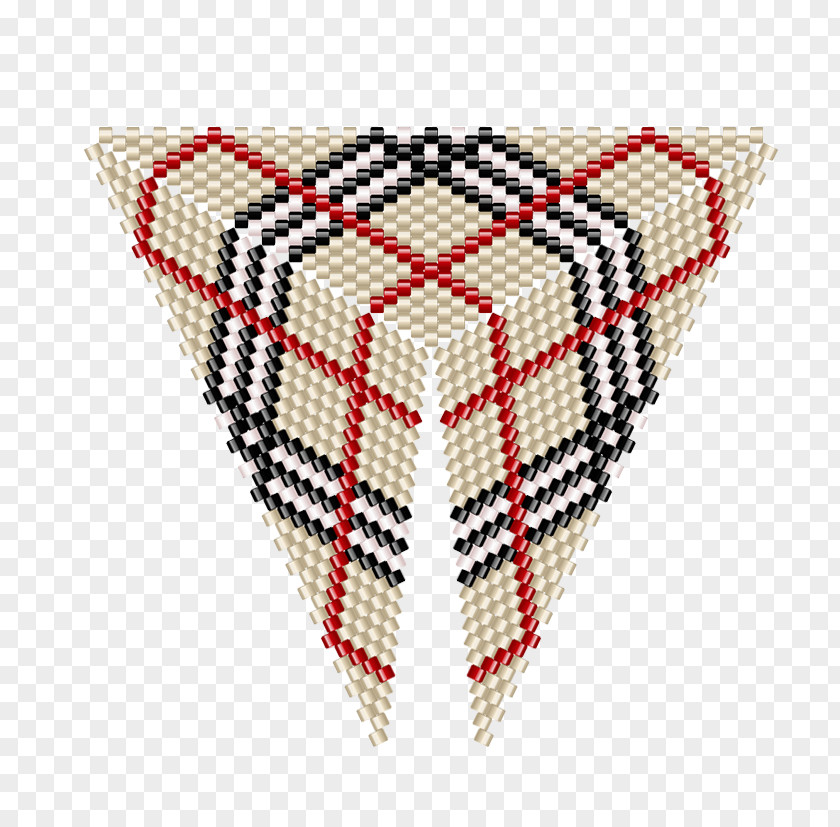 Triangle Pattern Beadwork Burberry Tartan PNG