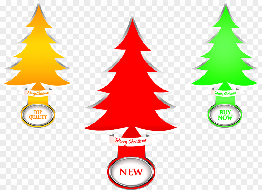 Christmas Tree Silhouette Illustration PNG