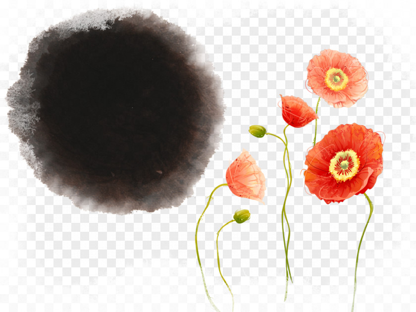 Ink Flower Liutu Inkstick PNG