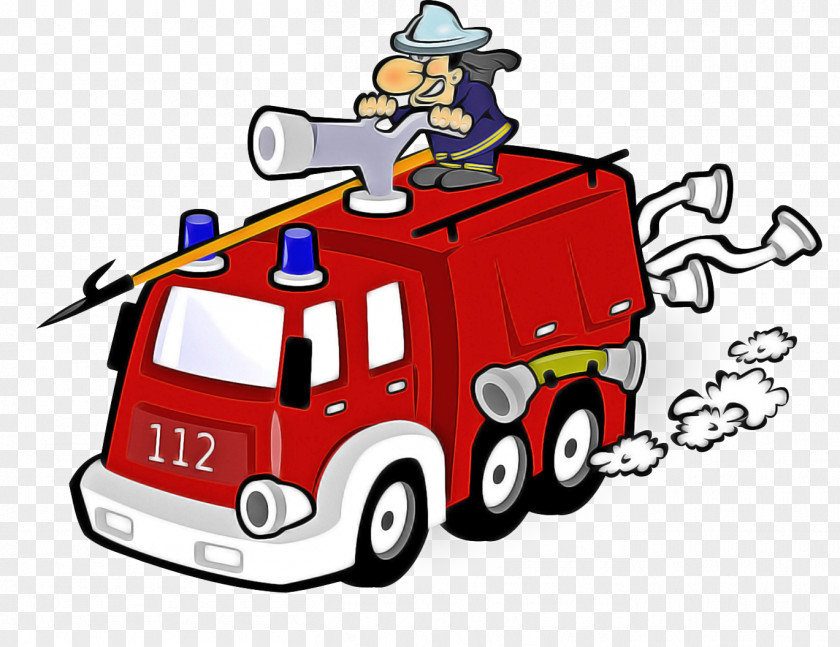 Rescue Service Firefighter Cartoon PNG