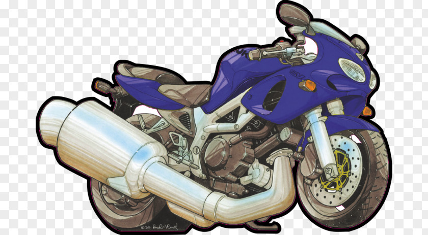 Suzuki SV650 Exhaust System Car Motorcycle Automotive Design Motor Vehicle PNG