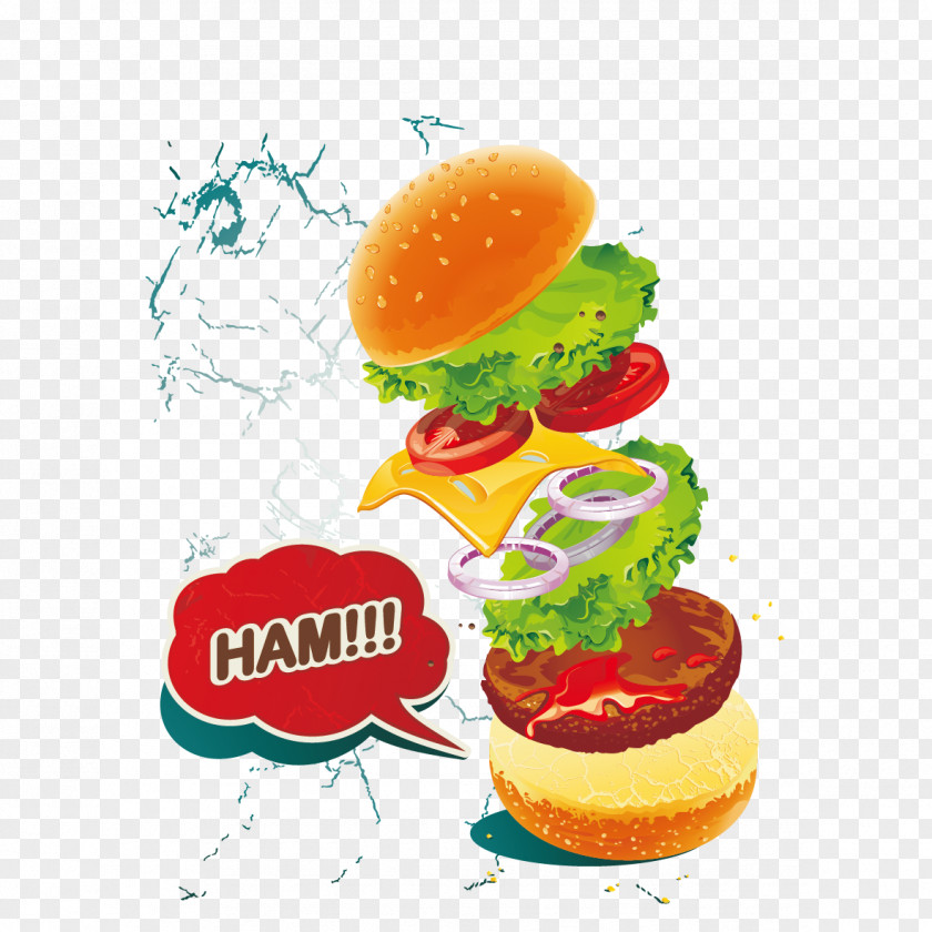 Burger Hamburger Cheeseburger McDonald's Big Mac Fast Food Veggie PNG