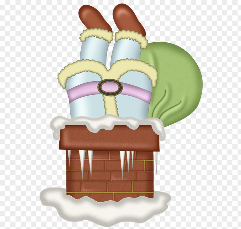 Entering The Chimney Santa Claus Christmas Clip Art PNG