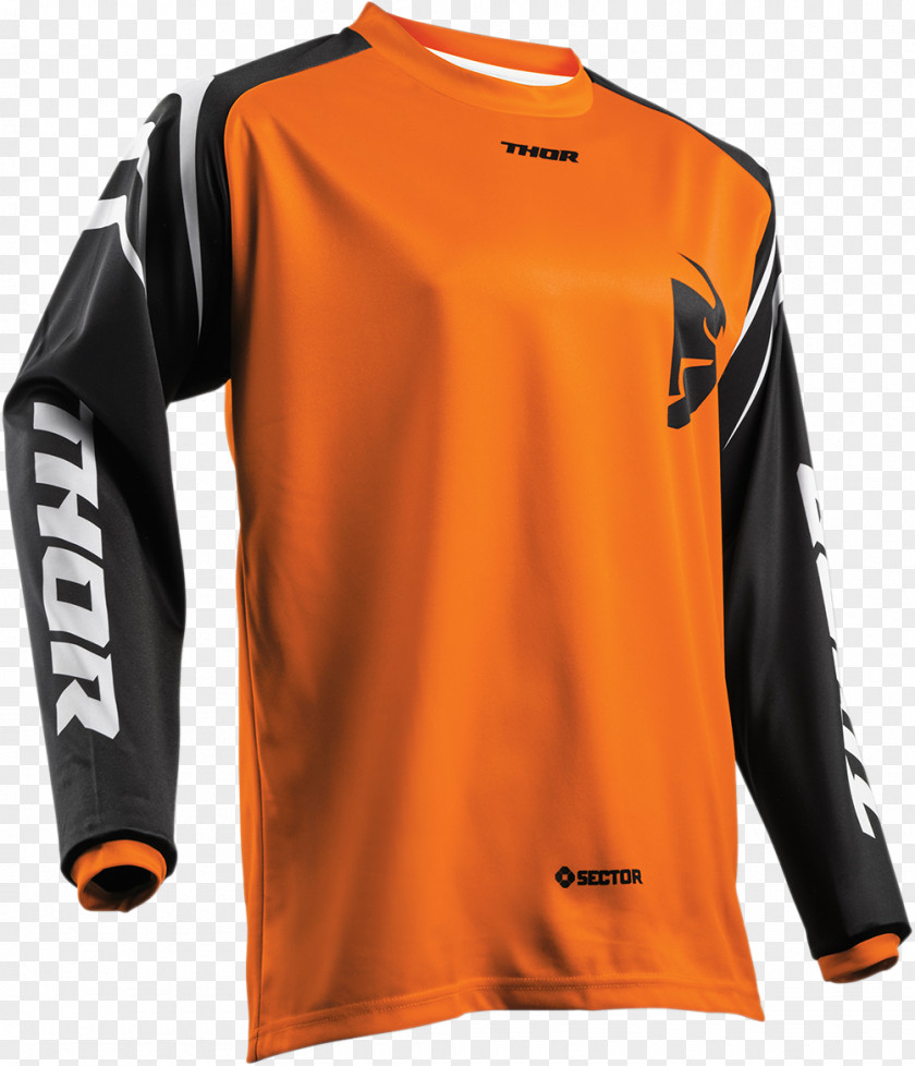 MOTO Thor Jersey Motocross Color Red PNG