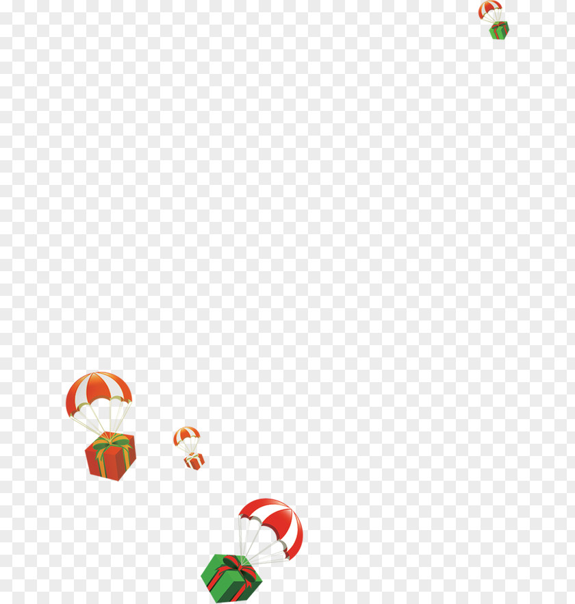 Parachute Gift Balloon Icon PNG