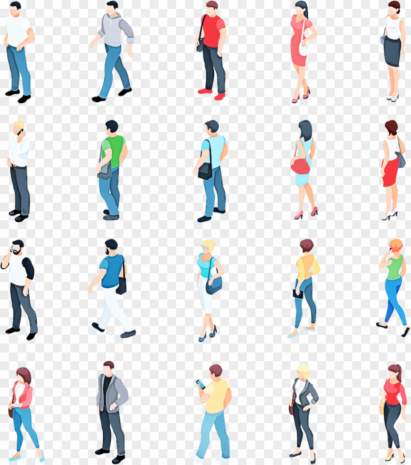 People Standing Human Icon Gesture PNG