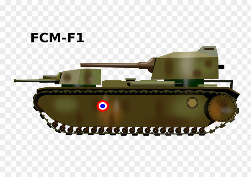 Tank FCM F1 Super-heavy Char 2C PNG