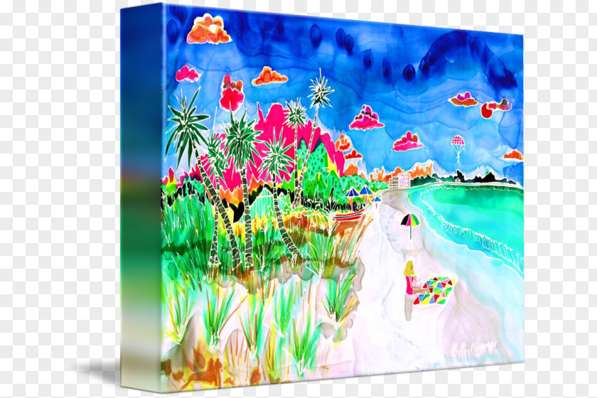 Painting Modern Art Ecosystem Desktop Wallpaper PNG