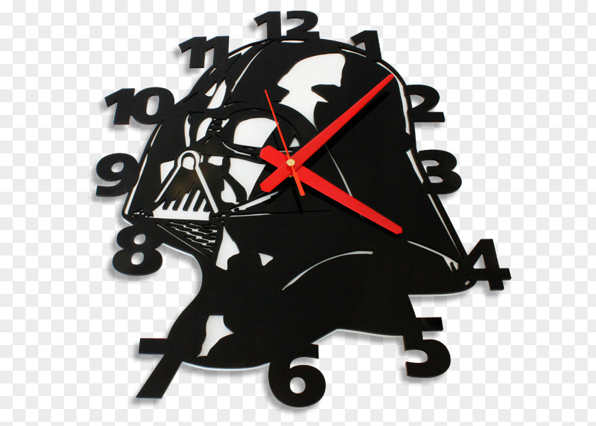 Star Wars Wall Clock Anakin Skywalker Darth Poly(methyl Methacrylate) PNG