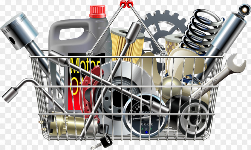 Vector Shopping Basket Accessories Car Stock Illustration Clip Art PNG