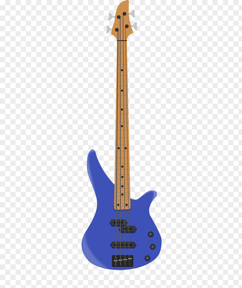 Blue Bass Guitar Electric Clip Art PNG