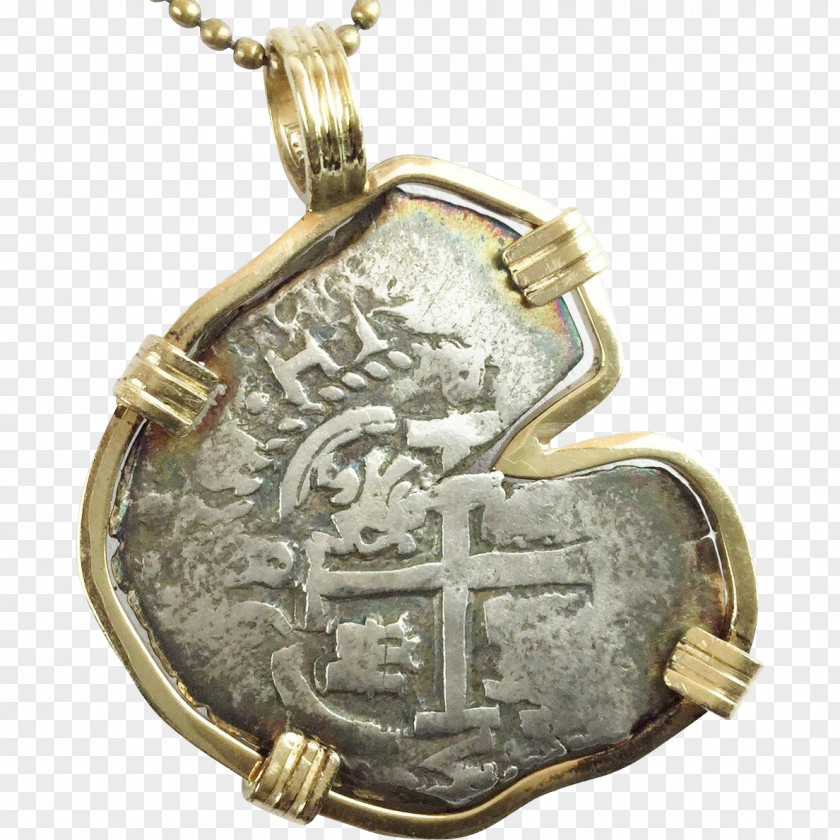 Coin Locket 01504 Bronze Brass PNG
