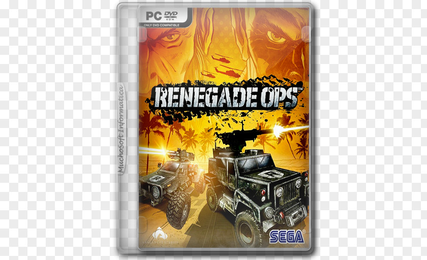 OPS Renegade Ops Xbox 360 Sega Video Game Mega Drive PNG