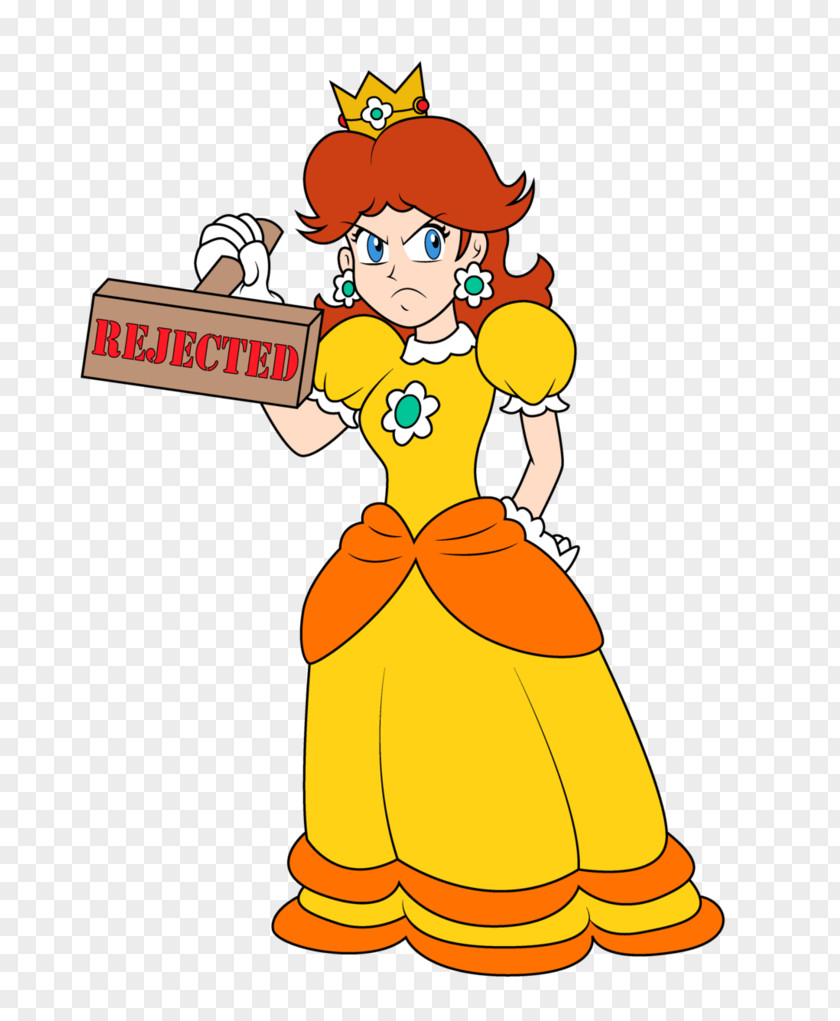 Princess Daisy Olympic Games Vertebrate Costume Recreation Clip Art PNG