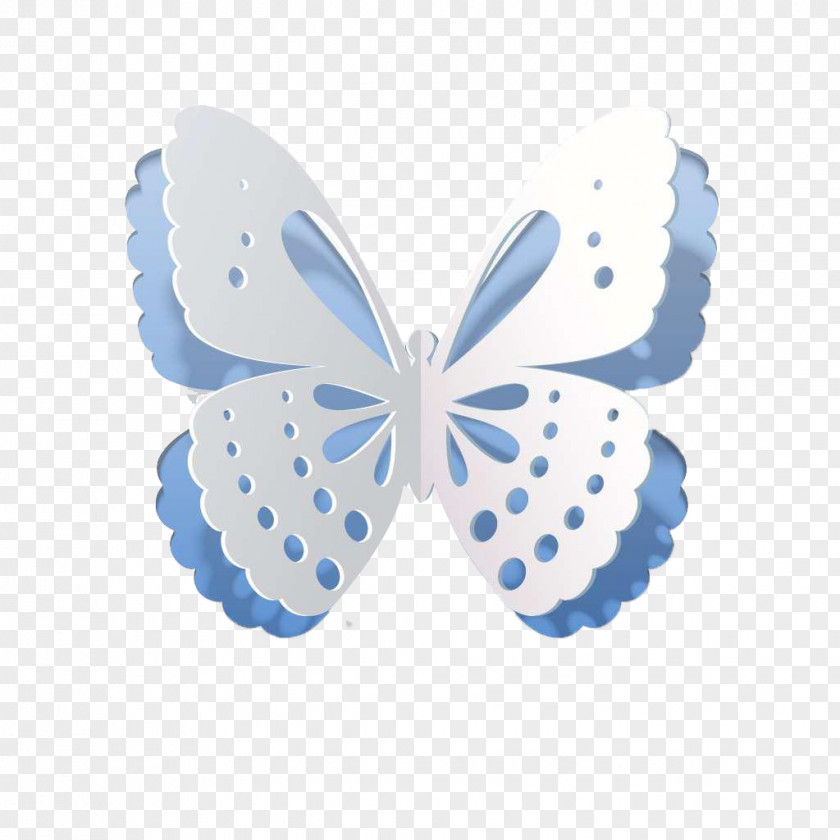 White Butterfly Pattern Fairy PNG