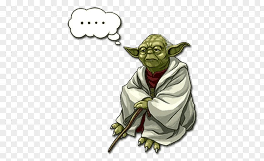 Star Wars Yoda Telegram Sticker Kik Messenger PNG