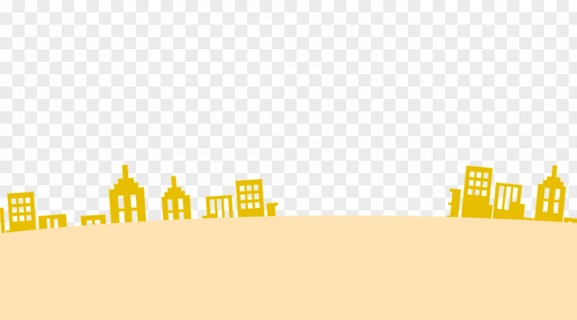 Yellow Silhouette Creative City Gratis Computer File PNG