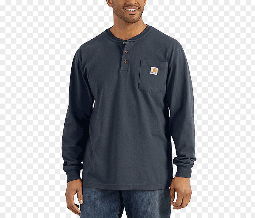 T-shirt Long-sleeved Carhartt Henley Shirt PNG