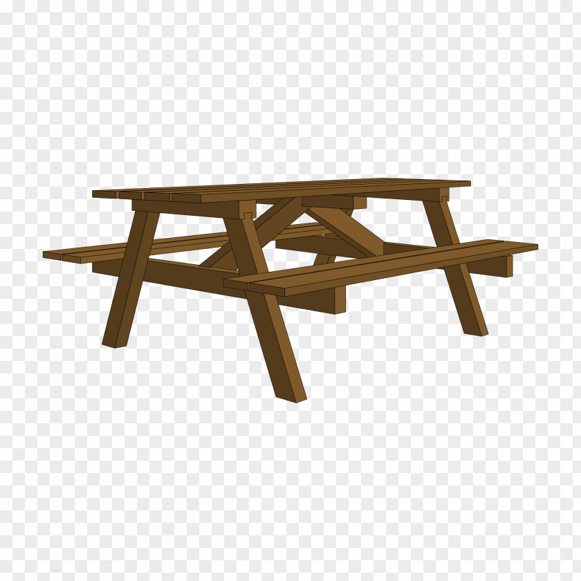 Wood Table Picnic Garden Clip Art PNG