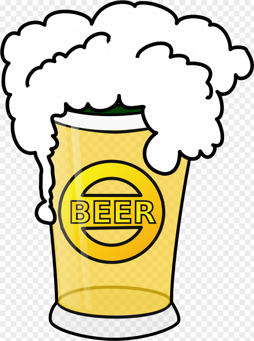 Line Art Pint Glass Cartoon Yellow Clip PNG