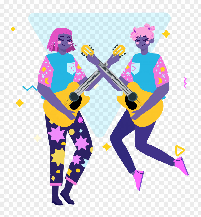 Music Guitar Party Time PNG