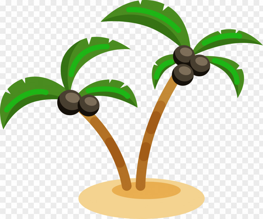 Tree Clip Art Coconut Vector Graphics Image PNG