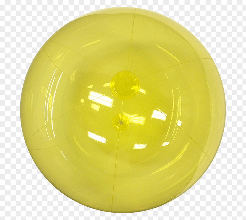 Yellow Beach Ball Sphere PNG