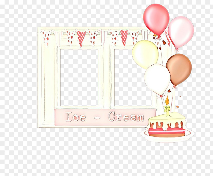 Picture Frame Birthday Hot Air Balloon Cartoon PNG