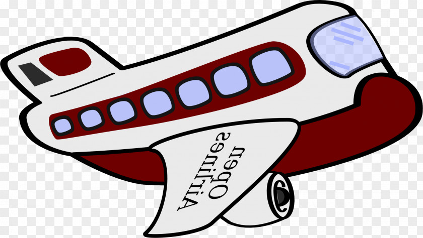 Sticker Airplane Cartoon PNG