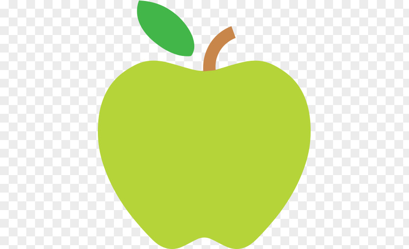 GREEN APPLE Apple Color Emoji Text Messaging SMS Emoticon PNG