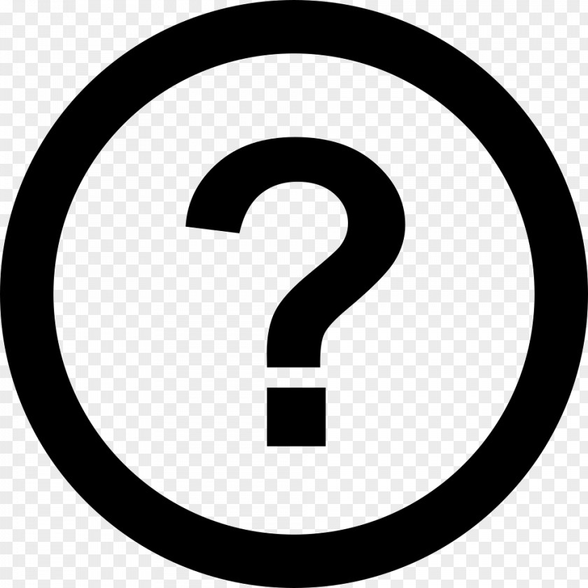 QUESTION MARK Registered Trademark Symbol Service Mark Intellectual Property PNG