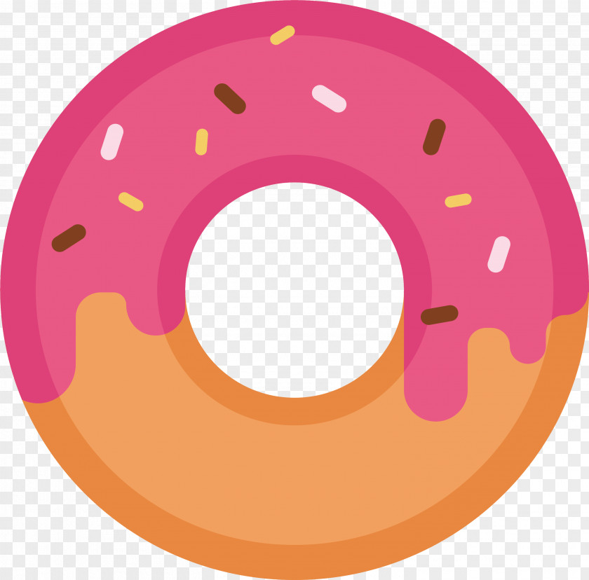 Strawberry Donut Doughnut Drawing Dessert Icon PNG