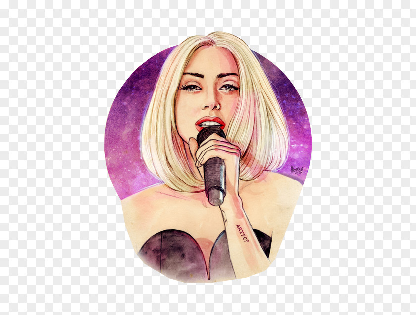 Avril Lady Gaga Drawing Brush PNG