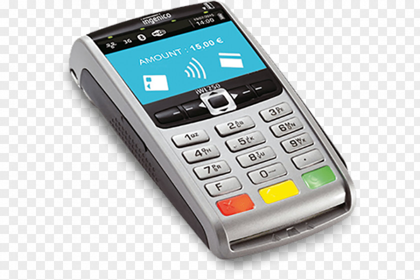 Credit Card Terminals Debit Hypercom T4230 24MB GPRS Wireless Terminal, Black EMV PNG